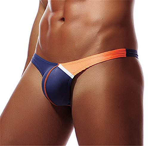 Yomie Herren Wetlook Unterwäsche Männer Erotisch Unterhose Spitzen String Slip Tanga Transparentes Thongs