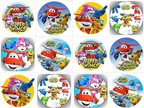 12 Stück Muffinaufleger Muffinfoto Aufleger Foto Geburtstag Super Wings (13) rund ca. 6 cm *NEU*OVP*