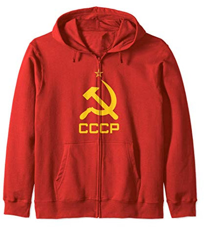 CCCP Unione Sovietica Falce e Martello URSS Felpa con Cappuccio