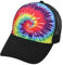 Colortone Batik Trucker Mesh Cap Damen OneSize | Batik Trucker Cap mit verschiedenen Mustern | Baseball Cap Damen aus Baumwoll-Mix | Handgefärbtes Design Frauen Mädchen | Rainbow/One