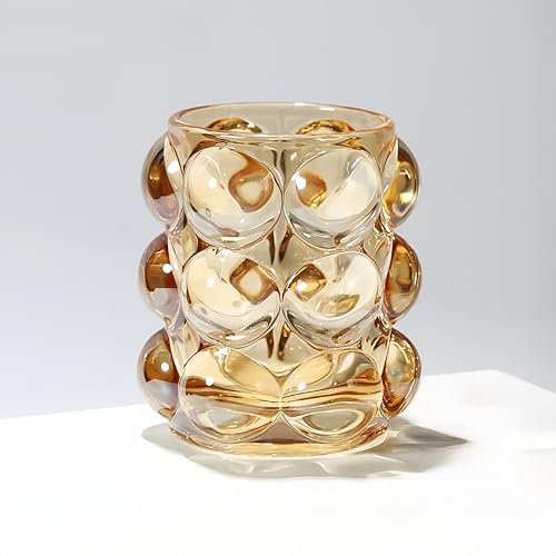 HARLIANGXY Rangement Pinceaux Maquillage en Verre, Support de Pinceaux de Maquillage, Boîte de Rangement pour Commode, Convient pour les pinceaux de maquillage, les eye-liners, le mascara, les stylos