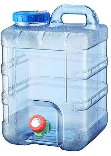 Demiawaking 5L-22L Reservoir Eau Camping Car,Jerrican Alimentaire Camping, Reservoir Eau Seau avec Robinet,Grande Capacité Bidon d'eau avec Poignée,Bouteille d'eau Multifonctionnelle Réutilisable 20L