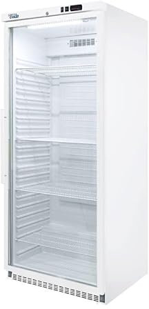 Armoire Réfrigérée Positive en Inox - Porte Vitrée - 600 L - Couleur Blanc - Sofraca