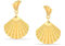 LeCalla 925 Sterling Silber 18 Karat vergoldete leichte Clam Drop Dangler Ohrstecker für Damen Teen