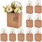 NBEADS 10 Stück Kraftpapier Geschenktüten, 15x13x8 cm Blumentüten Mit Griff Floristen Blumenstrauß Verpackungstüten Rechteckige Tragetaschen Mit Preisschildern Für Blumenladen Weihnachten Hochzeit