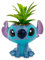 Toynk Disney Lilo & Stitch Pot de fleurs en céramique avec plantes succulentes artificielles 12,7 cm