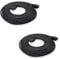 iYueMps LED Strip Extension Cable 2 pcs 2m 4 pin LED RGB Extension Cable with 10mm 4pin Male Connector for 5050 3528 2835 RGB Strip - Black
