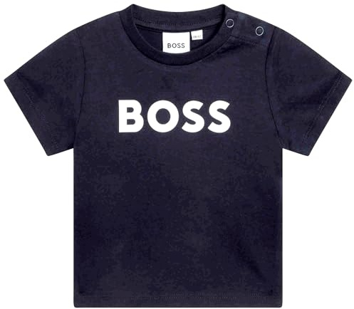 BOSS Kids Large Logo T-Shirt Navy 24 Months