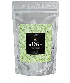 Salt Flakes 61 Bembo 250 g – Fiocchi di Sale del Mediterraneo per Carne di Manzo alla Griglia, al Barbecue o in Cucina – Scaglie Croccanti dal Gusto Delizioso