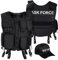 Black Snake SWAT FBI Security Police Agenten Kostüm Einsatzweste und Baseball Cap (Task Force, XS/S)