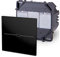 Luxus-Time Touch Lichtschalter Wandschalter LUX SERIE Glas Sensor Schalter Wechselschalter Schuko Steckdosen USB Cat Weiß Schwarz Gold (Modul: Touch Wechsel-/Kreuzschalter 1-Weg, Schwarz)