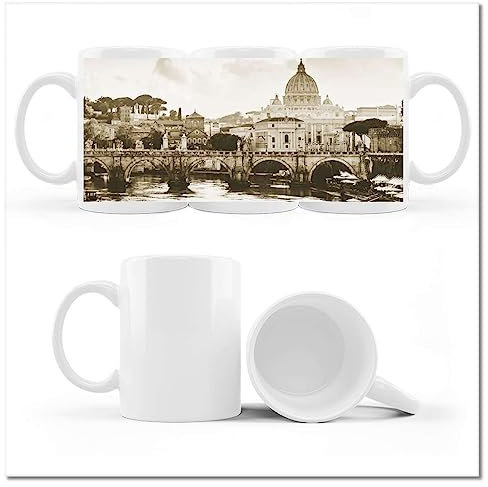 Kaffee Tee Tasse Tasse mit Foto Rom Panorama des Vatikan Nr. H8535M_Cup