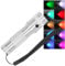 Linterna LED De Aluminio, Linterna De Mano Multicolor Brillante con Luces De 10 Colores Y Cordón Impermeable para Camping, Senderismo, EDC, Pilas AAA No Incluidas