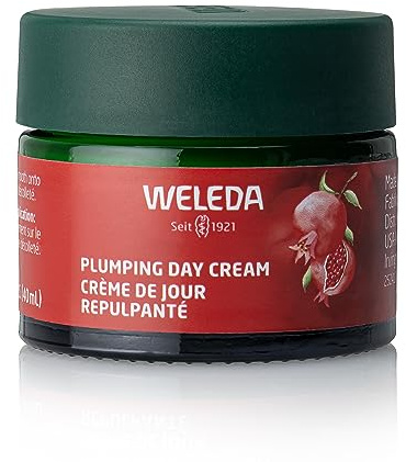 Weleda Face Care Plumping Day Cream, 1.3 Fluid Ounce, Plant Rich Moisturizer with Pomegranate and Maca Root Peptides