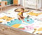 Spielmatte Baby 1,5cm dick Kindermatte Faltbar Krabbeldecke Wendbar Spielteppich Schaumstoff Wasserdicht (200x150x1,5cm)