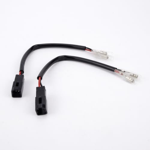 Aharon Motorrad 12V Verlaengerungskabel-Adapter für LED-Blinker | Kompatibel mit Motorrädern von Ducati | Motorrad Blinker Adapterkabel | Kabeladapterstecker | Wasserdicht, Μotorradzubehör