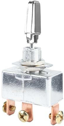 Interruttore a levetta SPST 3 pin onoffinterruttore 3 posizioni, 50 A 12 VDC robusto interruttore in metallo per auto, barca, ecc. R13-401-103