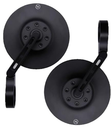 Lenkerendenspiegel Paar für viele Modelle Adapter Aluminium schwarz E-geprüft