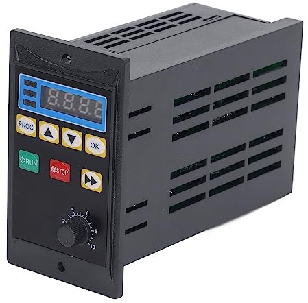 Variateur de Fréquence 1,1 KW, Onduleur VFD 1PH 176-264 V à 3PH 0-220 V pour Contrôle de Vitesse du Moteur de Broche