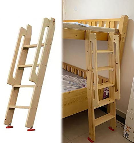 Etagenbett-Leiter, universelle Armlehnen-Bettleiter für obere Etagenbetten, Innen-Hochbett-Stufenleitern – 4 Stufen/5 Stufen, Ersatzleitern für Studentenwohnheime, Tragkraft 330 lbs