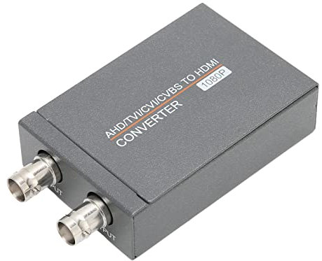 Convertidor BNC a Hdmi, AHD TVI CVI CVBS a HD Convertidor de Interfaz Multimedia Full HD 720P 1080P 3MP 4MP 5MP 8MP BNC a HD Adaptador de Vídeo