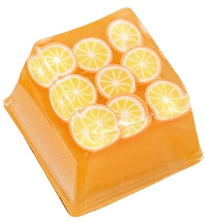 Crystal Jelly Keycaps | Cute Keycaps,Candy Fruit Keycaps Decorative Computer Accessories For Mechanical Keyboard Backlit Keycaps Replacement