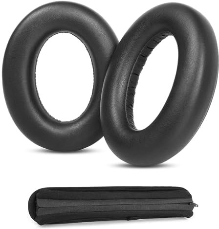 HAIZEEN Cuscinetti per auricolari Compatibili con Sennheiser Momentum 4 Wireless Cuffie Cuscinetti Sostituzione Cuscino (Pelle di proteina/Schiuma a memoria)