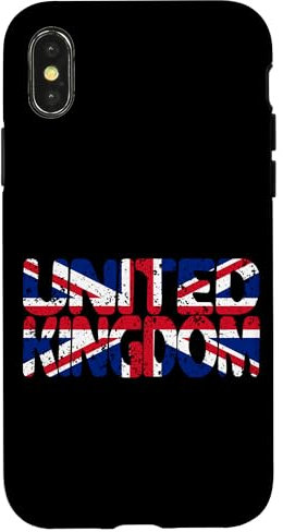 iPhone X/XS UK Flag, Great Britain Flag, UK Travel, Union Jack Case