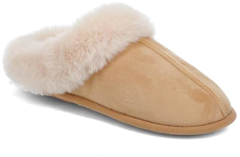 Pavers Memory Foam Mule Slippers - Chestnut Size 6