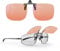 Goiteia FL-Rose Migräne-Brille zum Anklippen, bernsteinfarben, blaues Licht, blockierende Brille für Augenbelastung, lichtempfindlich, fluoreszierende LED-Beleuchtung, Computer-Bildschirm-Blendung