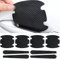 8 Pcs Black Car Door Handle Bowl Sticker, Carbon Fiber Anti-Scratches Protectors, Universal Car Door Handle Cup Paint Guard Protective Films, Car Accessories, Self-Adhesive and Non-Marking