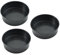 Mobestech Moldes Antiadherentes Para Tartas De 8 Piezas Grandes Extraíbles Redondos De Acero Al Carbono Color Negro