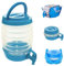 Zusammenklappbarer Getränkespender mit Wasserhahn, 3,5 l/5,5 l/7,5 l Kühlschrank-Wasserspender, Kunststoff-Wasserbehälter/Krug – kalte Cocktails, Getränke, Saft, tragbare Flasche für Camping, Party