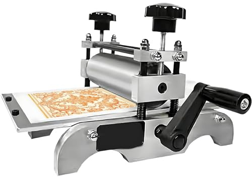 PRECISTECH Multifunktionale Druckpresse – Heimstudio Druckwerkzeug, Mini Druckerpresse, Kupferdruckpresse, Hochdruckpresse, Tiefdruckpresse Und Linoldruckpresse, Einstellbare Walze