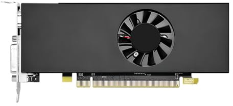 Wisoqu 8G DDR5 Grafikkarte, 128 Bit Low-Profile-Grafikkarte mit HD-Multimedia-Schnittstelle, DVI-Port, Displayport, für PC, Computer, Gaming, Streaming, Arbeit