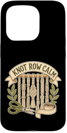 Custodia per iPhone 15 Pro KNOT ROW CALM Macrame Nodi File