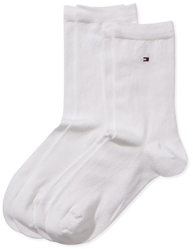 Tommy Hilfiger Damen Th Women Casual 2p Socken, Weiß, 35-38
