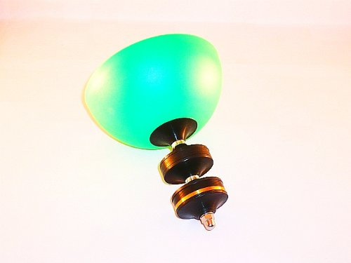 MONOBOLO SCHWARZ mit Henrys Circus Diabolo Halbschale grün