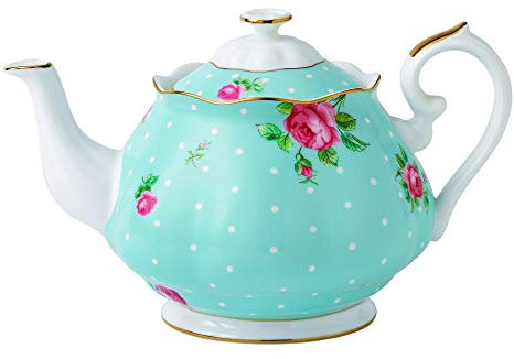Royal Albert POLBLU25817 - Teiera in porcellana fine, 1,25 l, colore: Blu
