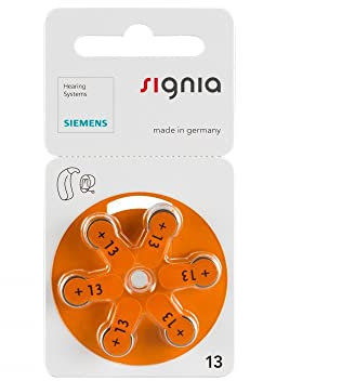 Siemens Signia S 13 hearing aid batteries 1 pack (6 batteries)