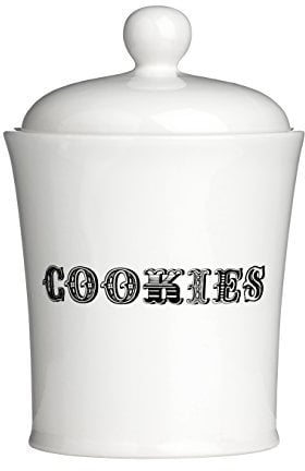 Premier Housewares Carnival Cookie Jar - White