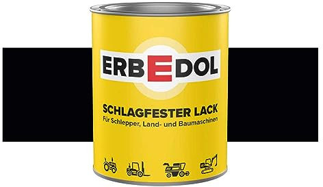 Universel Noir mat erbedol Résine Peinture 750 Ml