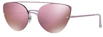 Vogue Eyewear 0VO4074S 50765R 57 Occhiali da Sole, Rosa (Matte Pink/Darkbrownmirrorpink), Donna