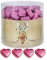 Günthart Dose mit 150 Schokolade Herzen Rentier | ROSA | Pralinen Herzen gefüllt mit Nougat Creme | 1er Pack (1 x 1.2 kg)