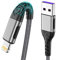 iPhone Charger, [Apple MFi Certified] 3Pack 6FT USB A Cable for Long Charger Cable, Fast iPhone Charging Cord Compatible with with iPhone Xs Max/XS/XR/X/8/7/6S/6/Plus/SE/iPad(Silver)