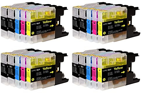 Supply Guy 20 Druckerpatronen kompatibel mit Brother LC-1280 für MFC-J5910dw MFC-J6510dw MFC-J6710dw MFC-J6910dw