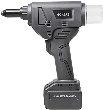 GOEBEL® - Akku Nieter Blindnietgerät Nietgerät GO-BR2 Hochfeste Blindniete Setzwerkzeug Arbeitsbereich ø 4,0/4,8/5,0/6,0/6,4 mm Setzgerät Handnietmaschine Nietpistole Akkunietzange