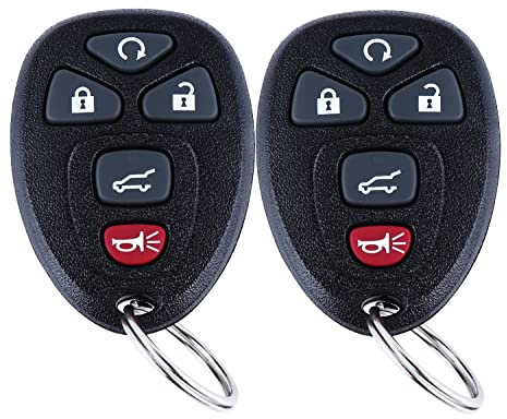 Keyless Entry Remote Control Car Key Fob for 2007-2016 Chevy Suburban Tahoe Traverse / Buick Enclave / GMC Acadia Yukon / Cadillac Escalade FCCI: OUC60270 OUC60221 (5Btn 2 Stück) )