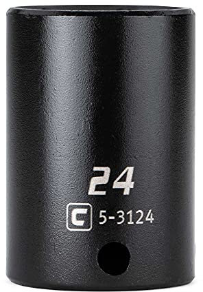 Capri Tools 3/8 in. Drive 24 mm Semi-Deep Impact Socket