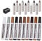 Wood Scratch Repair Kit, KMEIVOL 21 Pcs Wood Filler Laminate Floor Repair Kit,Furniture Touch Up Pens and Wax Sticks with Sharpener Kit for Funiture,Floor Scratch